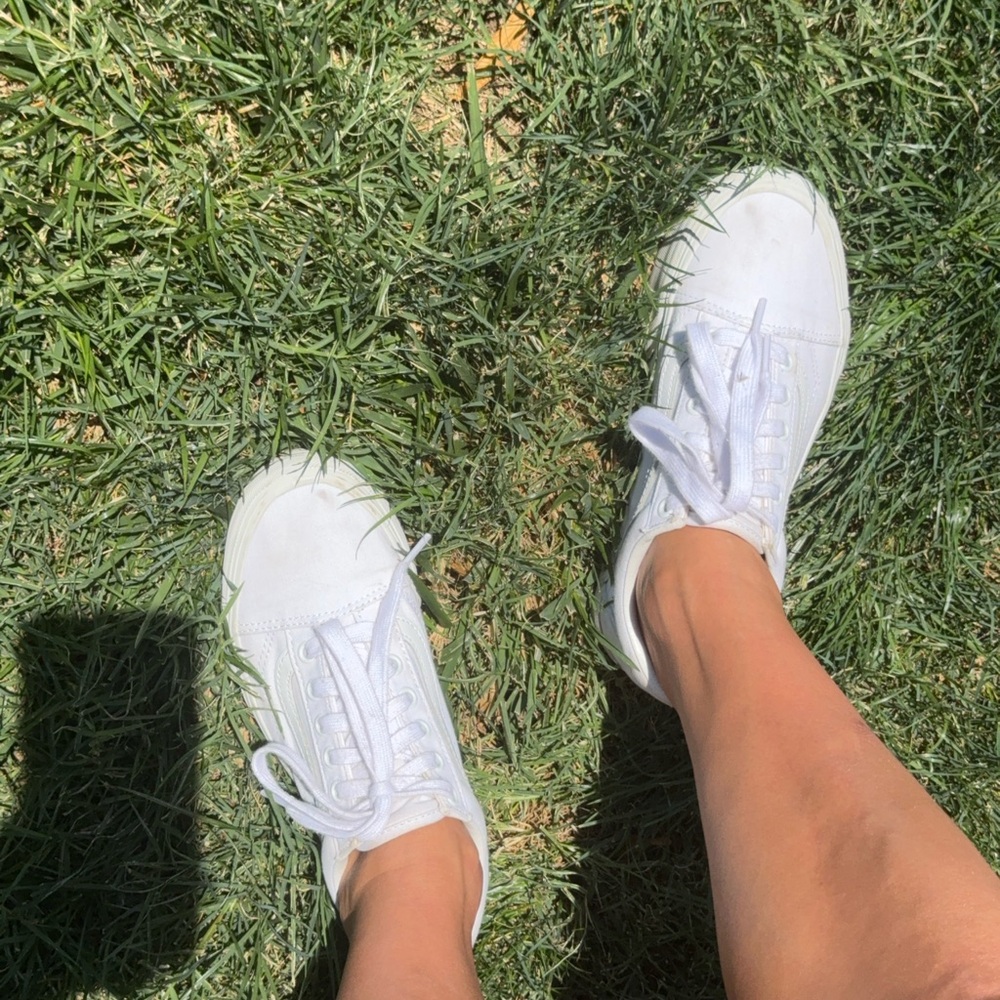 Platform white Vans
